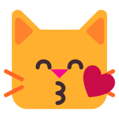 Microsoft kissing cat