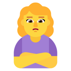 Microsoft woman pouting