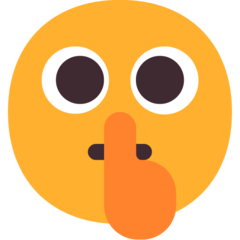 Microsoft shushing face