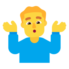 Microsoft man shrugging