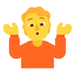 Microsoft person shrugging