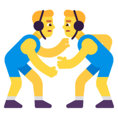 Microsoft men wrestling