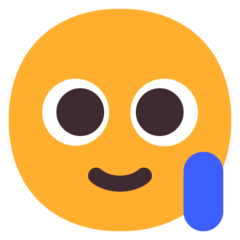 Microsoft smiling face with tear