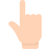 Mozilla backhand index pointing up