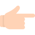 Mozilla backhand index pointing right