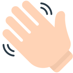 Mozilla waving hand