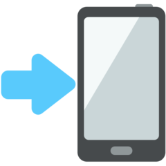 Mozilla mobile phone with arrow