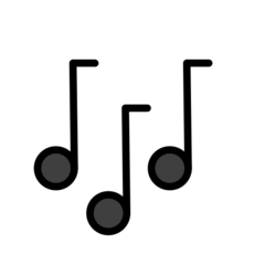 OpenMoji musical notes