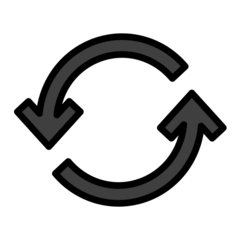 OpenMoji counterclockwise arrows button