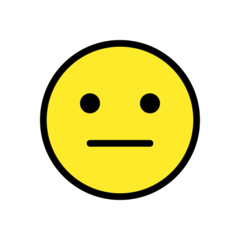 OpenMoji neutral face