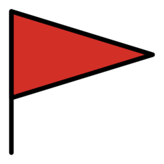 OpenMoji triangular flag