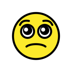 OpenMoji pleading face