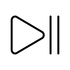 OpenMoji play or pause button