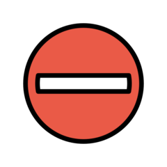 OpenMoji no entry