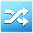 Samsung shuffle tracks button