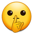 Samsung shushing face