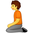 Samsung person kneeling
