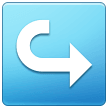 Samsung left arrow curving right