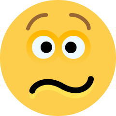 Skype confounded face