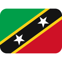 Twitter flag: St. Kitts & Nevis