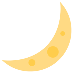 Twitter crescent moon