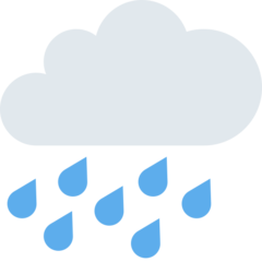 推特 带雨点的云
