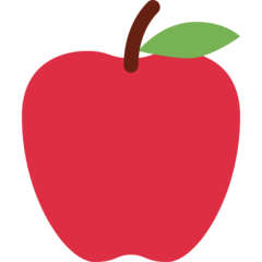 Twitter red apple