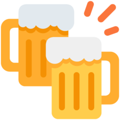 Twitter clinking beer mugs