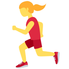 Twitter woman running