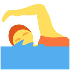 Twitter person swimming