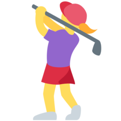 Twitter woman golfing