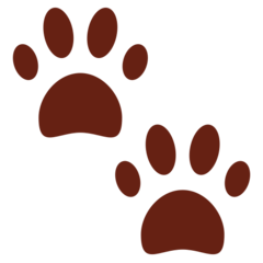 Twitter paw prints