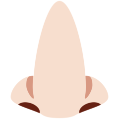 Twitter nose: light skin tone