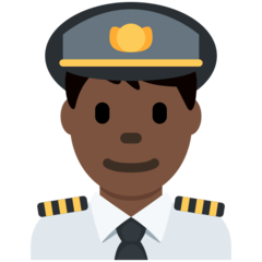 Twitter man pilot: dark skin tone
