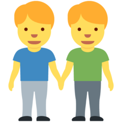 Twitter men holding hands