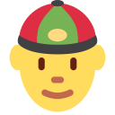 Twitter person with skullcap