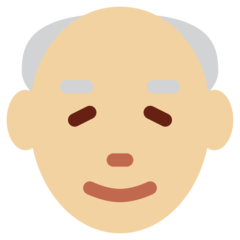 Twitter old man: medium-light skin tone