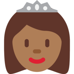Twitter princess: medium-dark skin tone