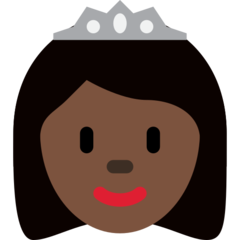 Twitter princess: dark skin tone