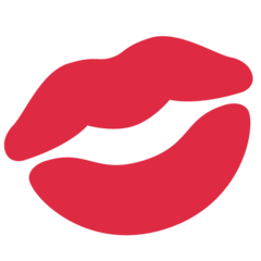 Twitter kiss mark