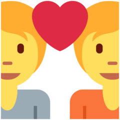 Twitter couple with heart