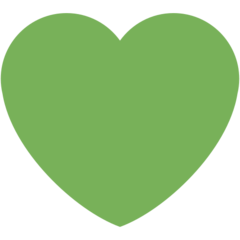 Twitter green heart