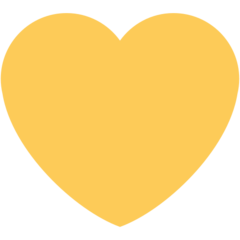 Twitter yellow heart