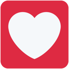 Twitter heart decoration