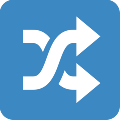 Twitter shuffle tracks button