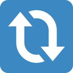 Twitter clockwise vertical arrows