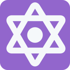 Twitter dotted six-pointed star