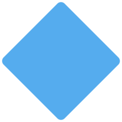 Twitter large blue diamond