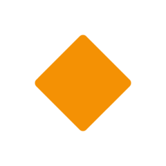 Twitter small orange diamond