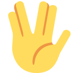 Twitter vulcan salute